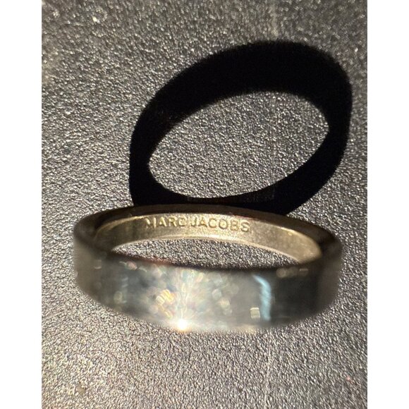 MARC JACOBS band ring in metal Inter Nos engraved in Latin language Between us 7 - Picture 2 of 6